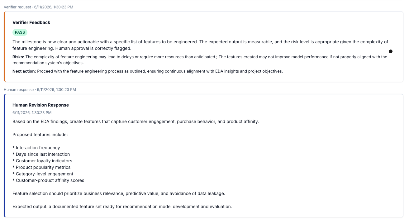 Human Review and Verification